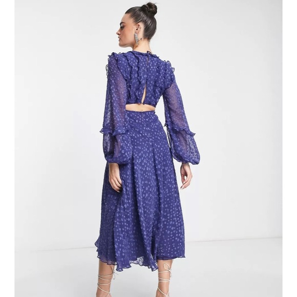Blue Midi Dress ASOS - Picture 2 of 11